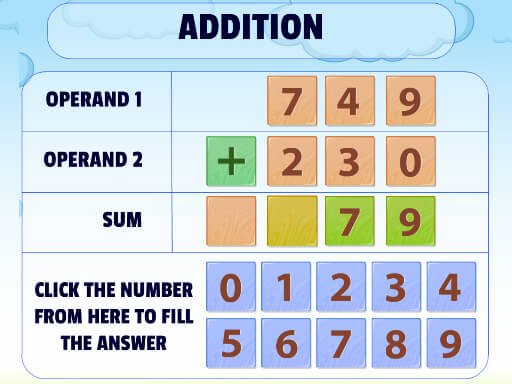 Best Addition Practice Games Online - Free Cool Math Game